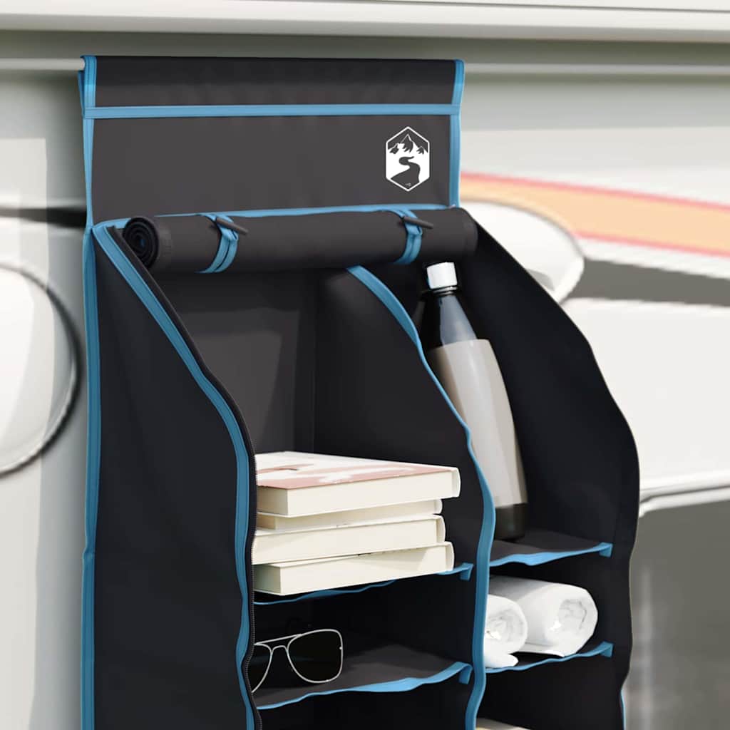 Organizer da tenda appeso 10 tasche Nero 40,5 x 25 x 80 cm 42001096