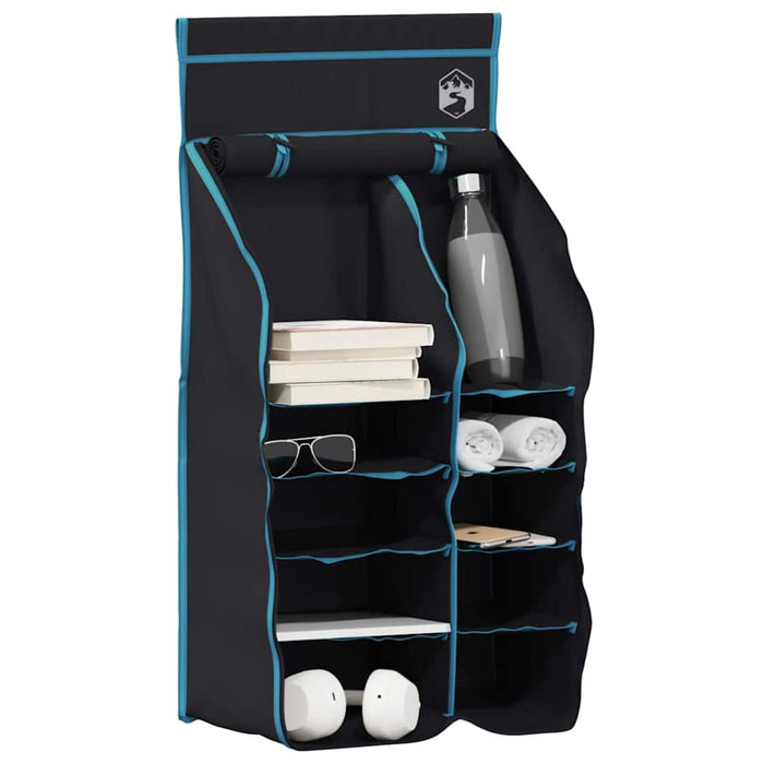 Organizer da tenda appeso 10 tasche Nero 40,5 x 25 x 80 cm 42001096