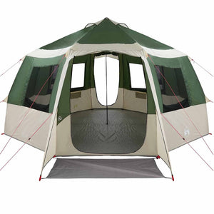Tenda Capanna con tetto Verde e Bianco 405 x 405 x 273 cm 42001098