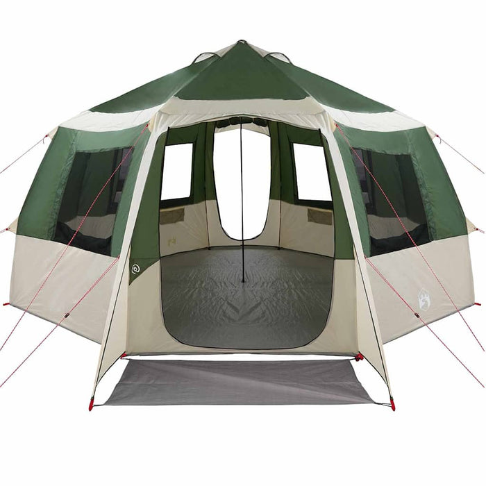 Tenda Capanna con tetto Verde e Bianco 405 x 405 x 273 cm 42001098