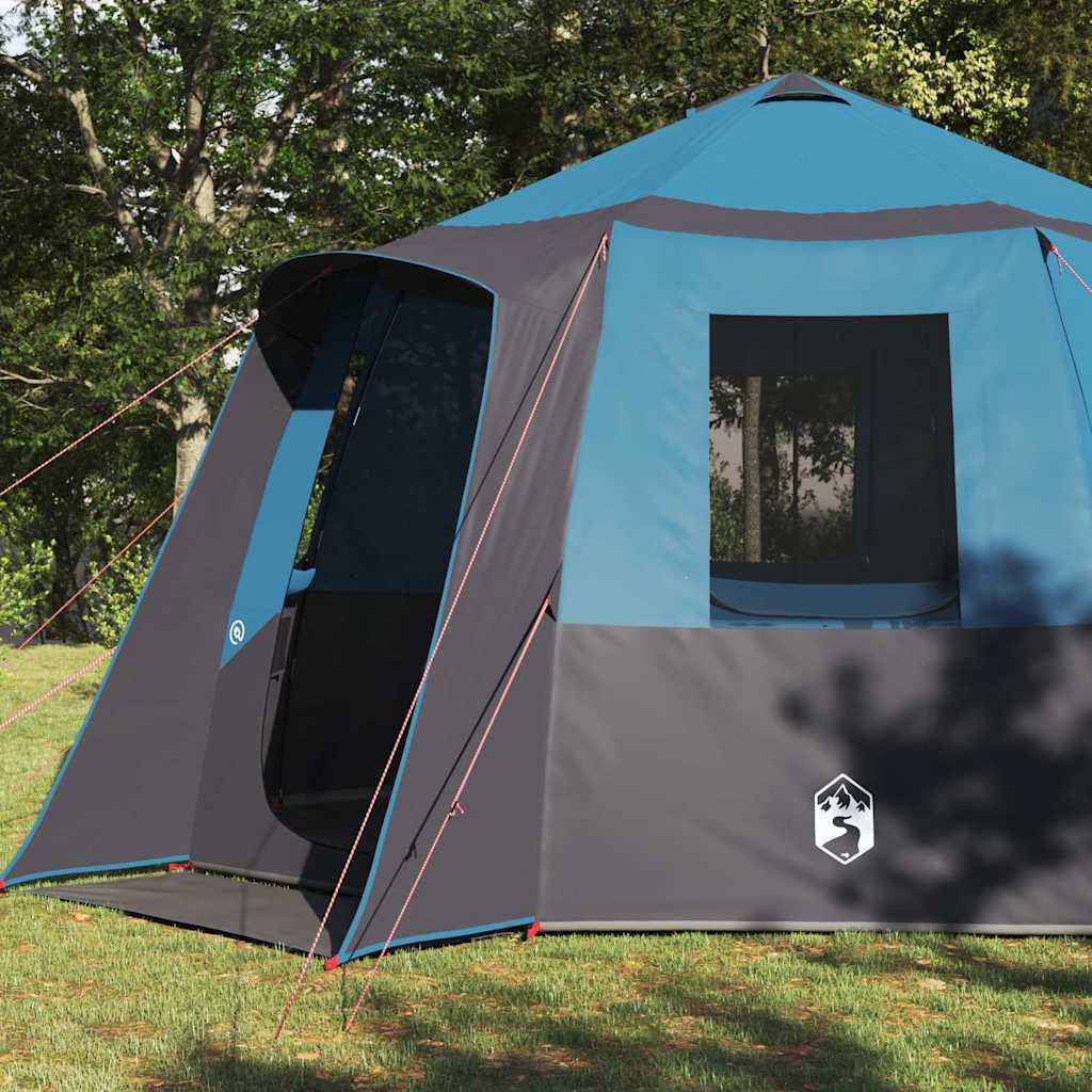 Tenda Capanna con tetto Blu e Grigio 405 x 405 x 273 cm 42001099