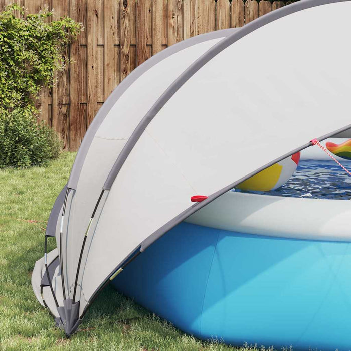 Dome Piscina Grigio e arancione 336 x 322 x 160 cm 42001103