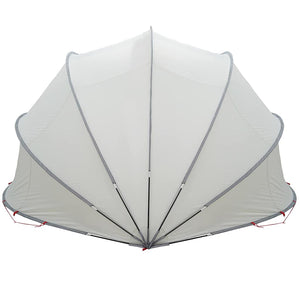 Dome Piscina Grigio e arancione 500 x 500 x 236 cm 42001123