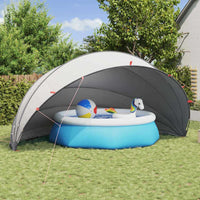 Dome Piscina Grigio e arancione 592 x 590 x 275 cm 42001133