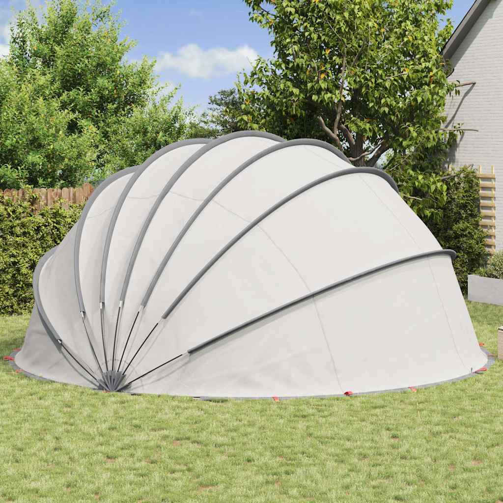Dome Piscina Grigio e arancione 592 x 590 x 275 cm 42001133