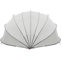 Dome Piscina Grigio e arancione 592 x 590 x 275 cm 42001133