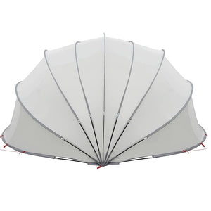 Dome Piscina Grigio e arancione 592 x 590 x 275 cm 42001133