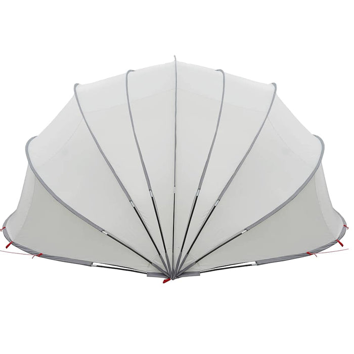 Dome Piscina Grigio e arancione 592 x 590 x 275 cm 42001133