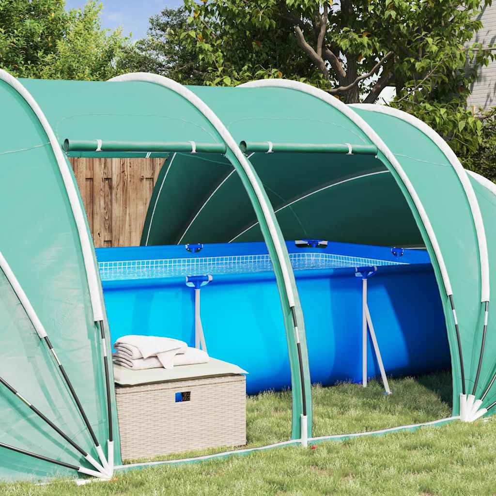 Tenda da piscina a cupola Verde 538 x 440 x 204 cm 42001136