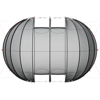 Tenda da piscina a cupola Trasparente 538 x 440 x 204 cm 42001140