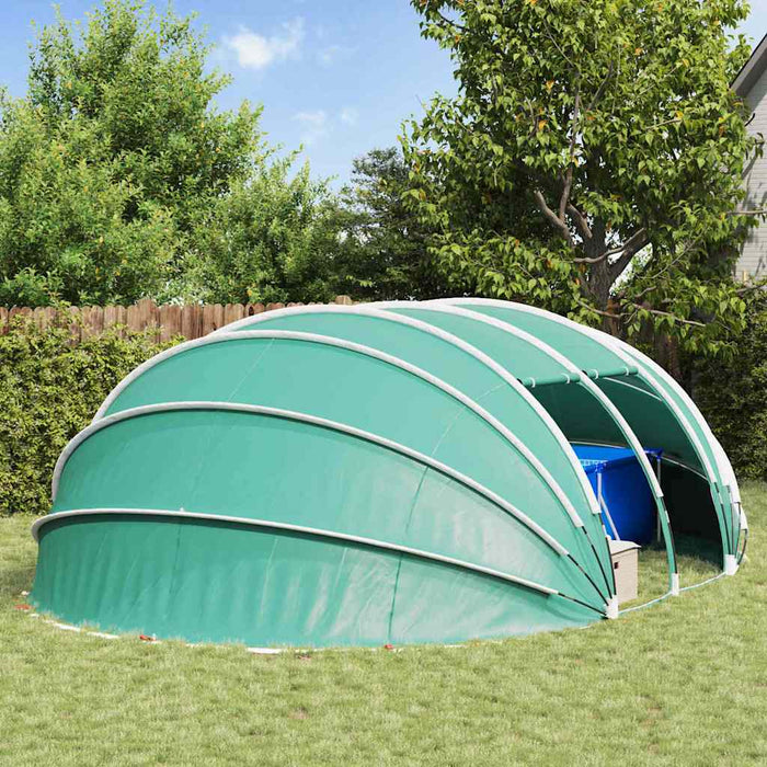Tenda da piscina a cupola Verde 640 x 432 x 205 cm 42001141