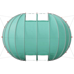 Tenda da piscina a cupola Verde 640 x 432 x 205 cm 42001141