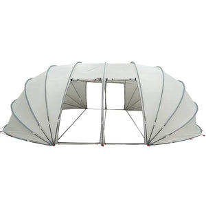 Tenda da piscina a cupola Grigio 640 x 432 x 205 cm 42001143
