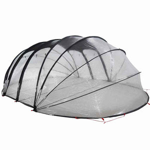 Tenda da piscina a cupola Trasparente 640 x 432 x 205 cm PVC 42001144