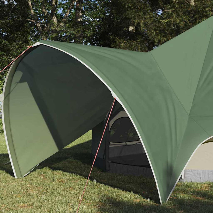 Tenda Teepee con tetto Verde e Grigio 600 x 600 x 347 cm 42004008