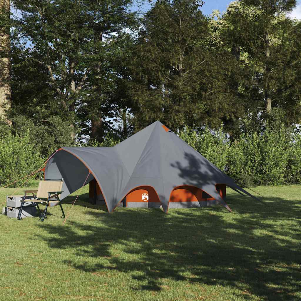 Tenda Teepee con tetto Grigio e arancione 600 x 600 x 347 cm 42004010