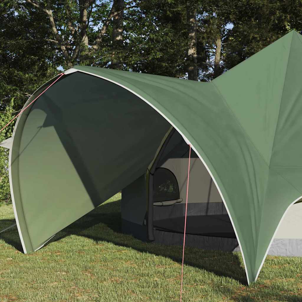 Tenda Teepee con tetto Verde e Grigio 600 x 600 x 347 cm 42004011