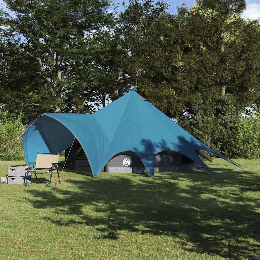 Tenda Teepee con tetto Blu e Grigio 600 x 600 x 347 cm 42004012