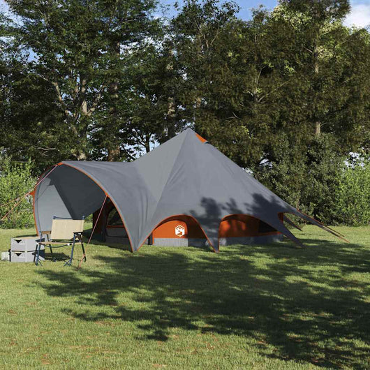 Tenda Teepee con tetto Grigio e arancione 600 x 600 x 347 cm 42004013