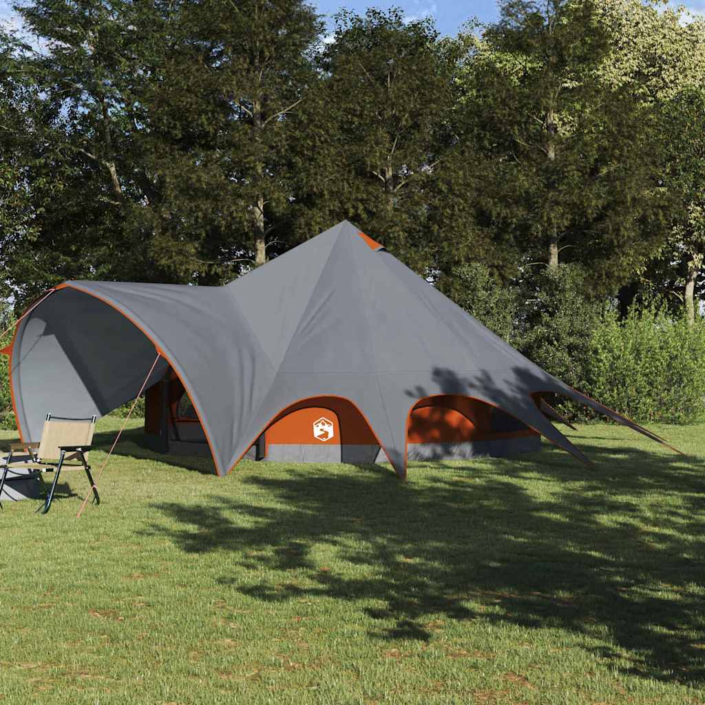 Tenda Teepee con tetto Grigio e arancione 600 x 600 x 347 cm 42004019