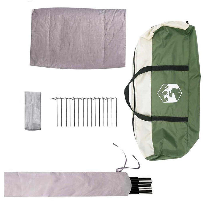 Tenda a Cupola con tetto Verde 505 x 450 x 248 cm 42004020