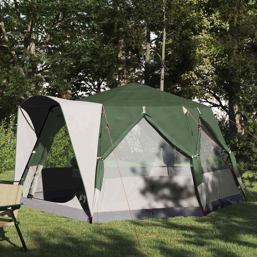 Tenda Capanna con tetto Verde e Bianco 333 x 317 x 194 cm 42004029