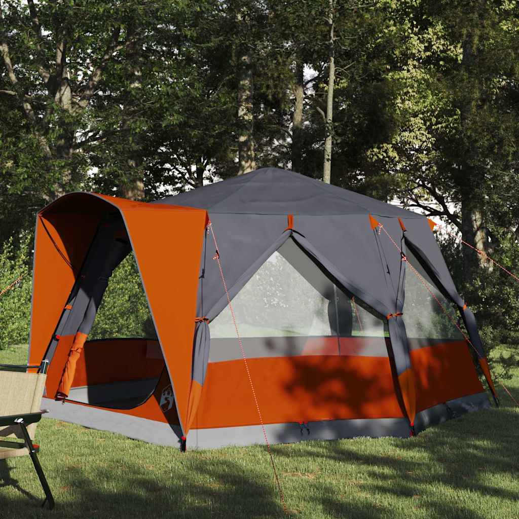 Tenda Capanna con tetto Grigio e arancione 333 x 317 x 194 cm 42004031
