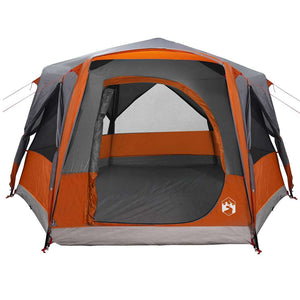 Tenda Capanna con tetto Grigio e arancione 333 x 317 x 194 cm 42004031