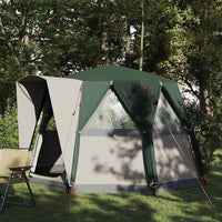 Tenda Capanna con tetto Verde e Bianco 320 x 320 x 203 cm 42004032