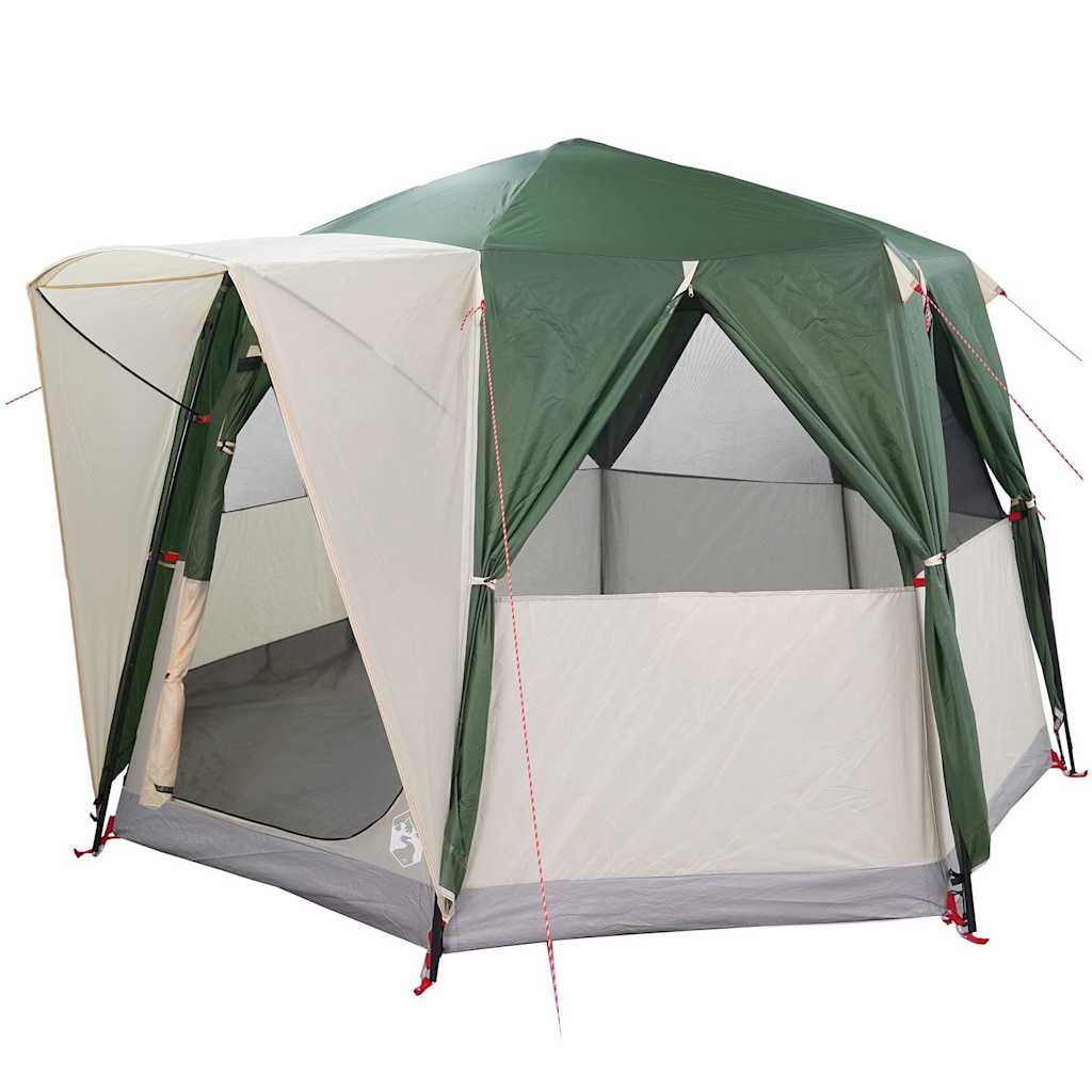 Tenda Capanna con tetto Verde e Bianco 320 x 320 x 203 cm 42004032