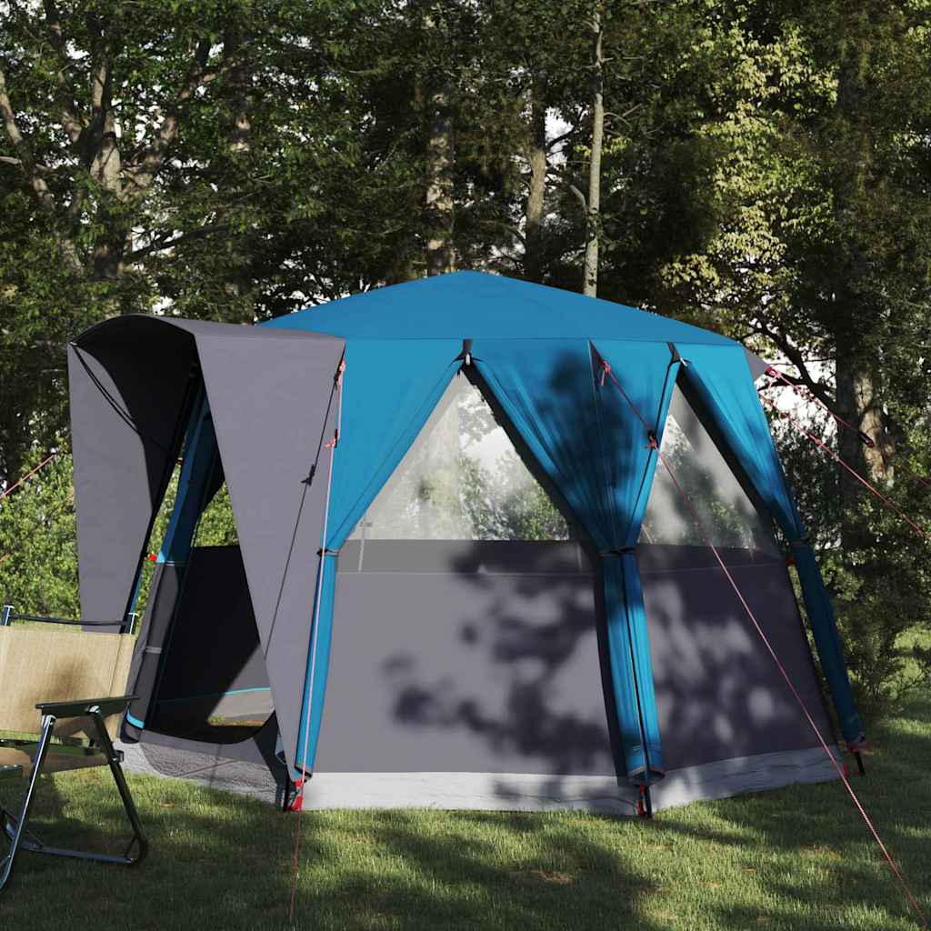 Tenda Capanna con tetto Blu e Grigio 320 x 320 x 203 cm 42004033