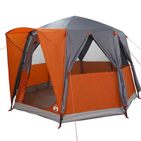 Tenda Capanna con tetto Grigio e arancione 320 x 320 x 203 cm 42004034