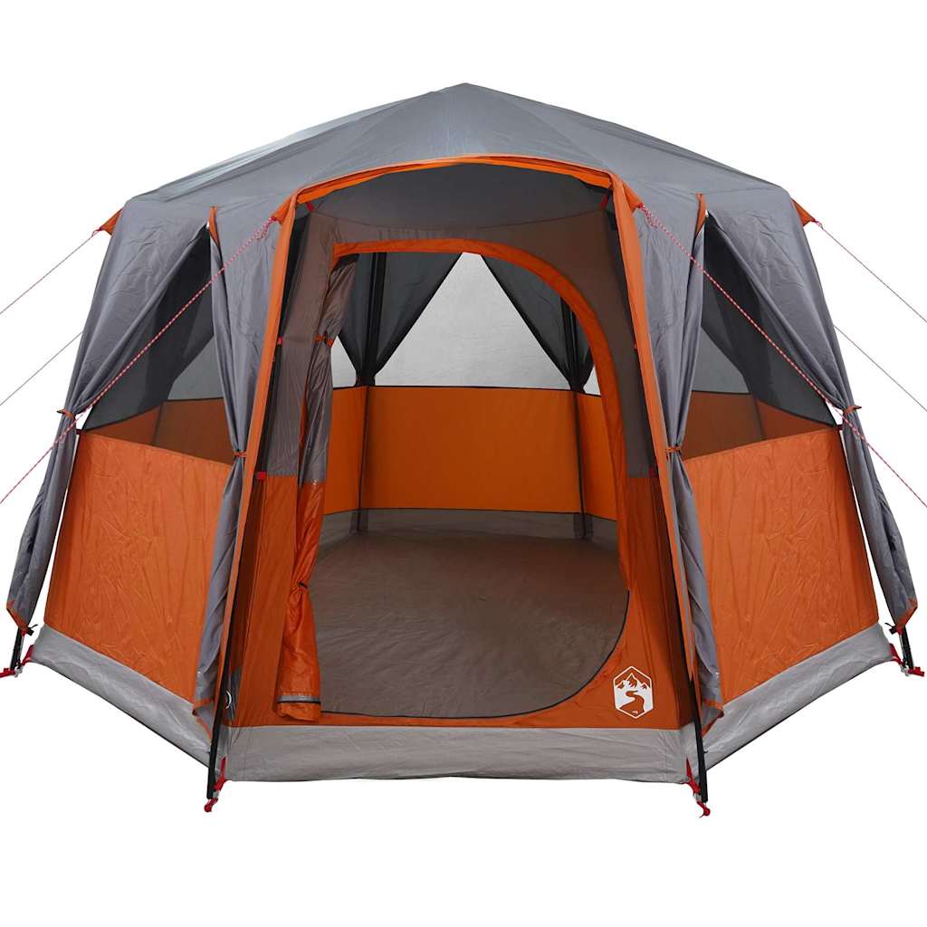 Tenda Capanna con tetto Grigio e arancione 320 x 320 x 203 cm 42004034