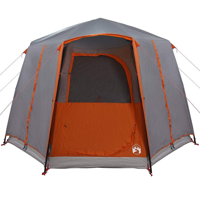 Tenda Capanna con tetto Grigio e arancione 320 x 320 x 203 cm 42004034