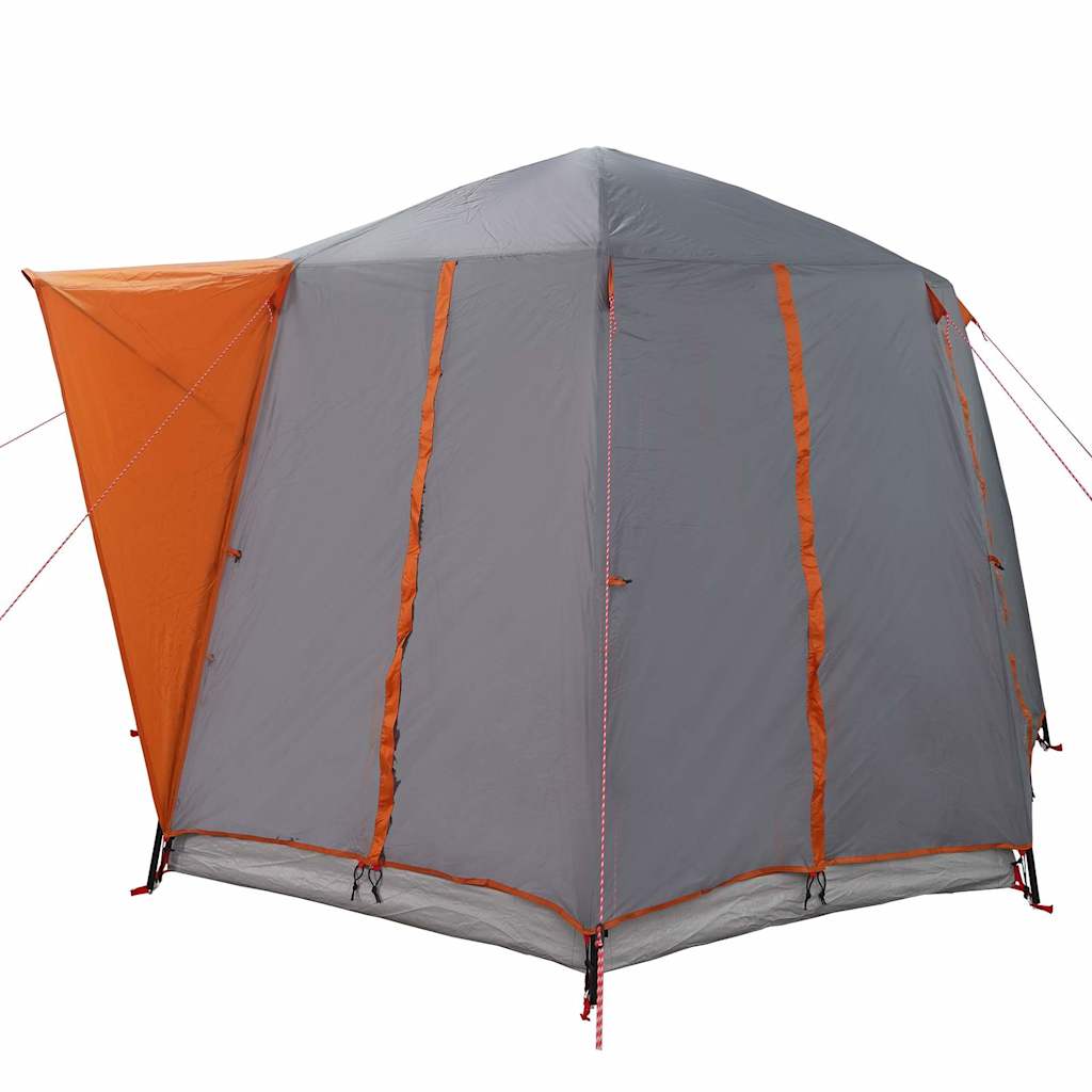 Tenda Capanna con tetto Grigio e arancione 320 x 320 x 203 cm 42004034