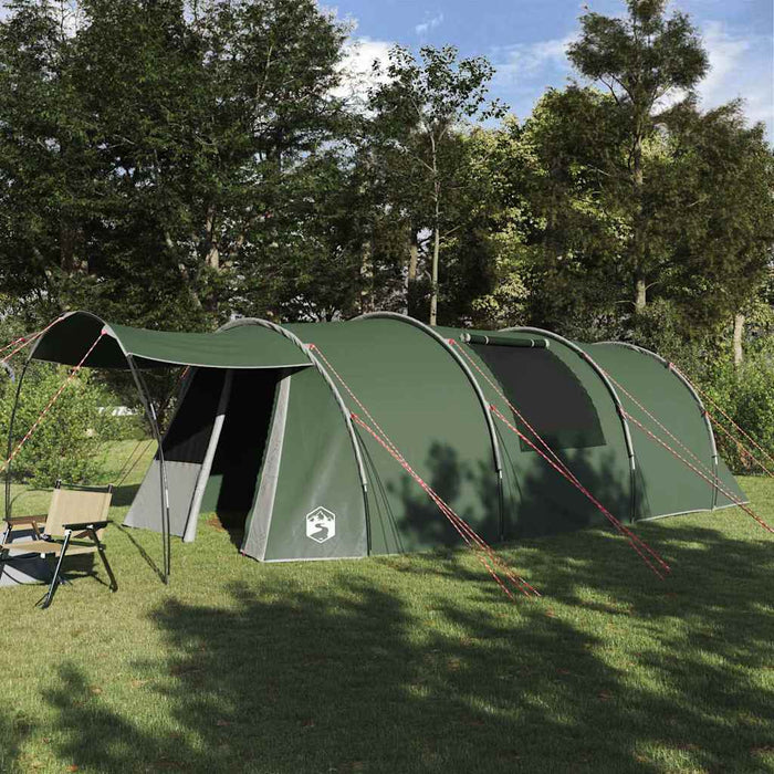 Tenda a tunnel con tetto Verde e Bianco 740 x 370 x 220 cm 42004035