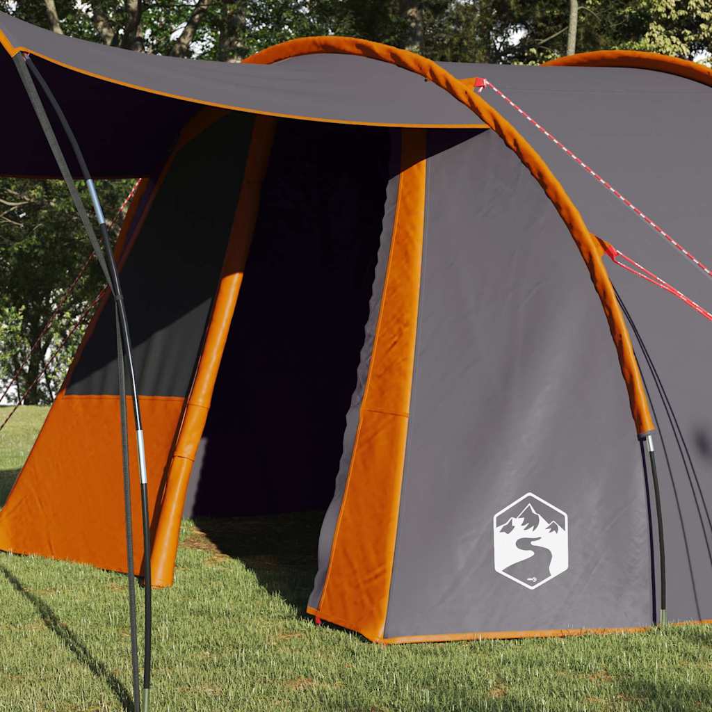Tenda a tunnel con tetto Grigio e arancione 740 x 370 x 220 cm 42004037