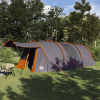 Tenda a tunnel con tetto Grigio e arancione 740 x 370 x 220 cm 42004037