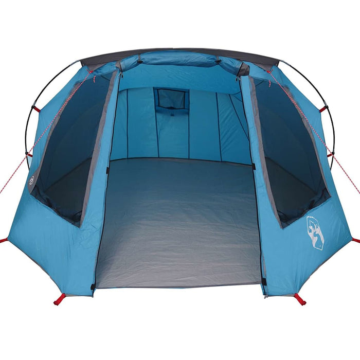 Tenda a tunnel con tetto Blu e Grigio 328 x 228 x 115 cm 42004051