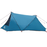 Tenda a tunnel con tetto Blu e Grigio 328 x 228 x 115 cm 42004051