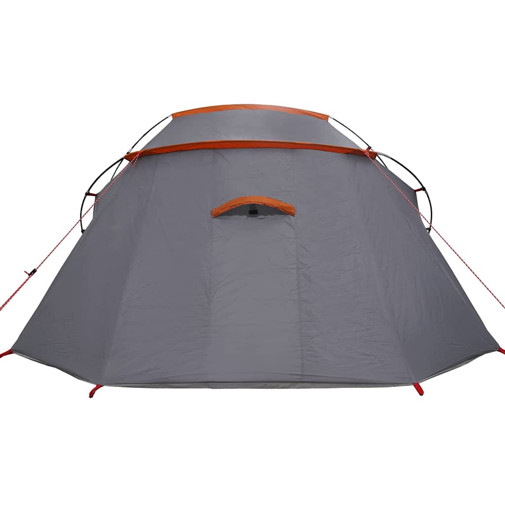 Tenda a tunnel con tetto Grigio e arancione 328 x 228 x 115 cm 42004052