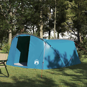 Tenda a tunnel con tetto Blu e Grigio 318 x 275 x 140 cm 42004054