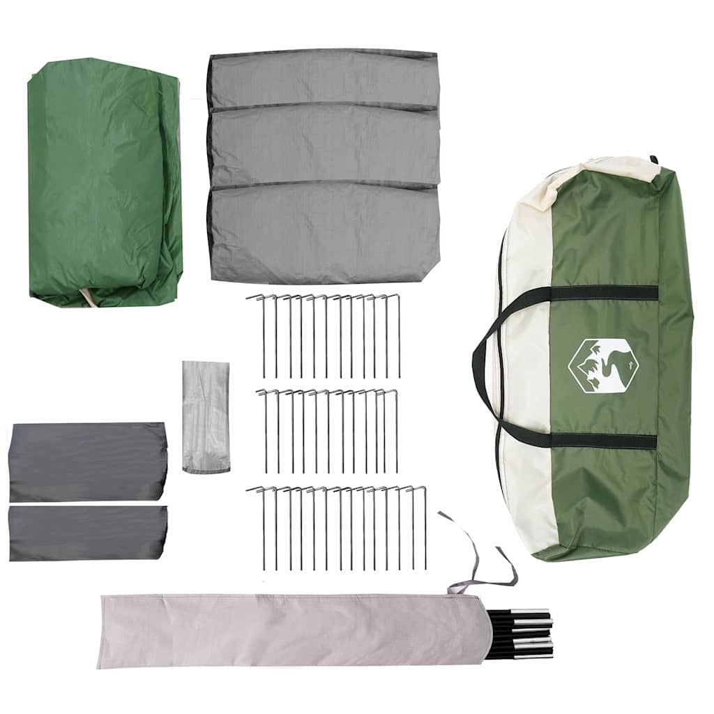 Tenda Familiare con tetto Verde e Bianco 760 x 645 x 230 cm 42004059