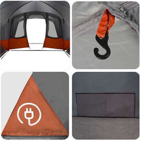 Tenda Familiare con tetto Grigio e arancione 760 x 645 x 230 cm 42004061