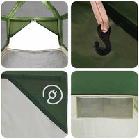 Tenda interna con tetto Verde e Grigio 300 x 300 x 250 cm 42004062