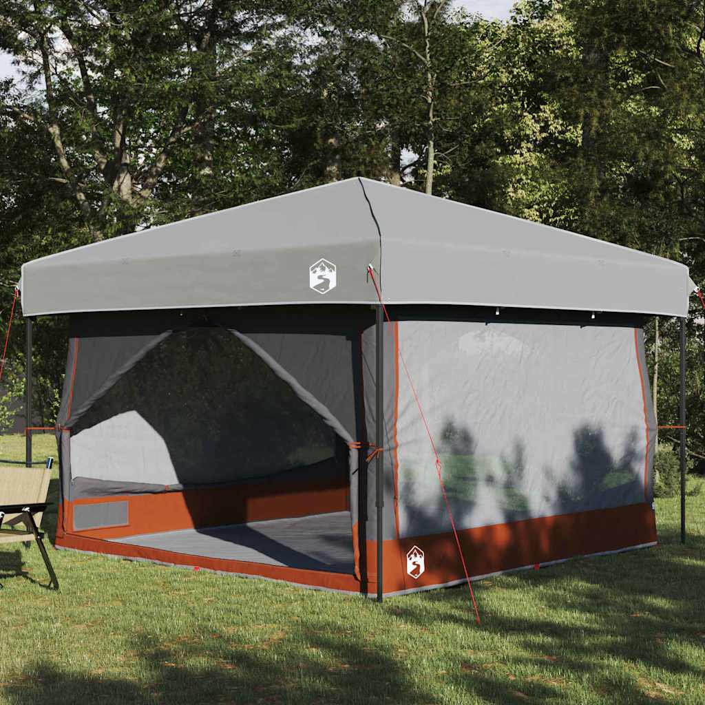 Tenda interna con tetto Grigio e arancione 300 x 300 x 250 cm 42004064