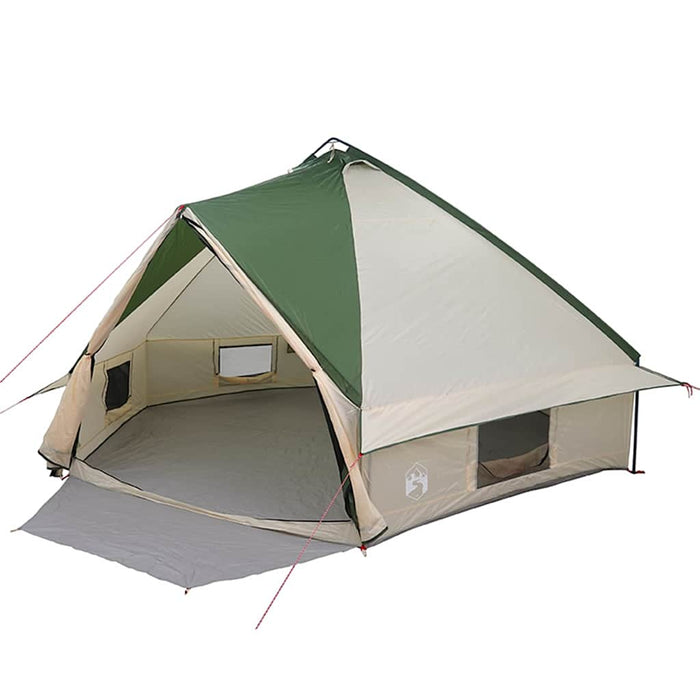 Tenda Teepee con tetto Verde e Bianco 490 x 410 x 210 cm 42004065