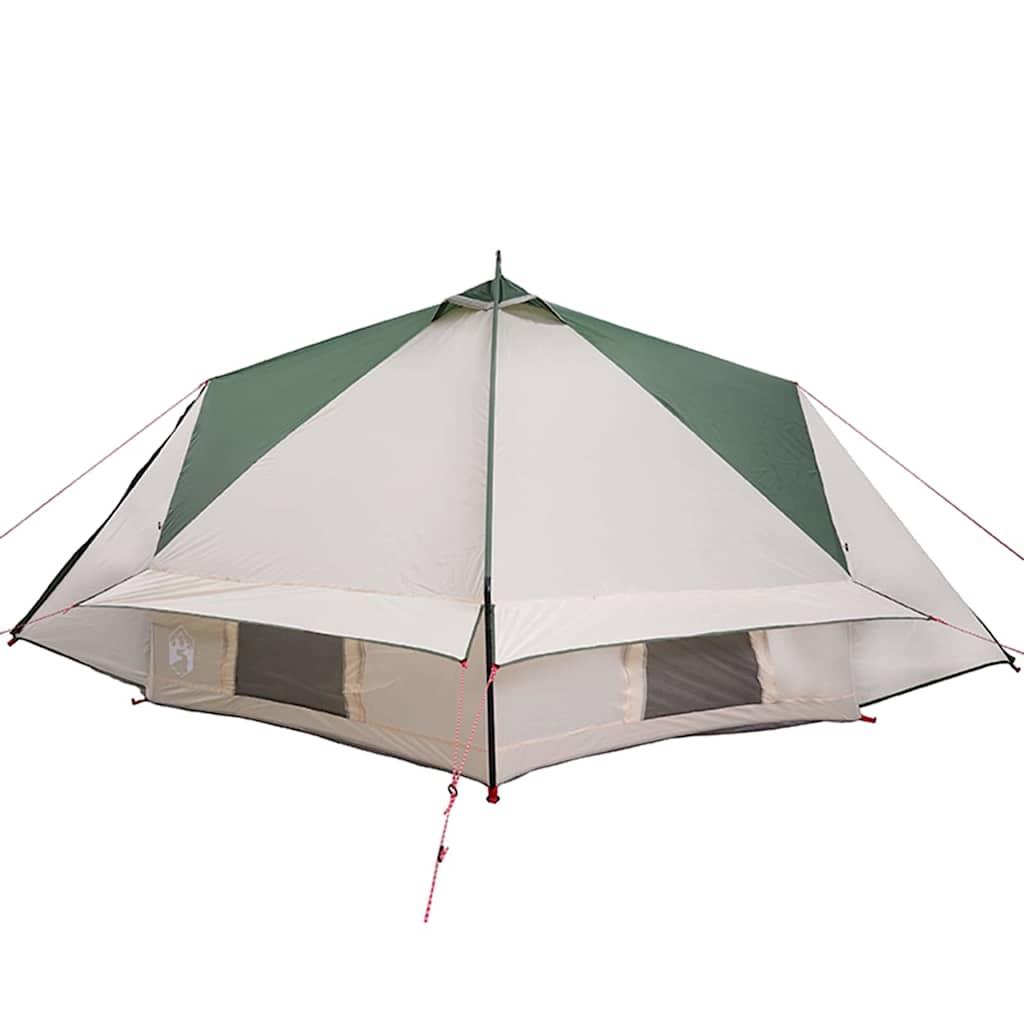 Tenda Teepee con tetto Verde e Bianco 490 x 410 x 210 cm 42004068