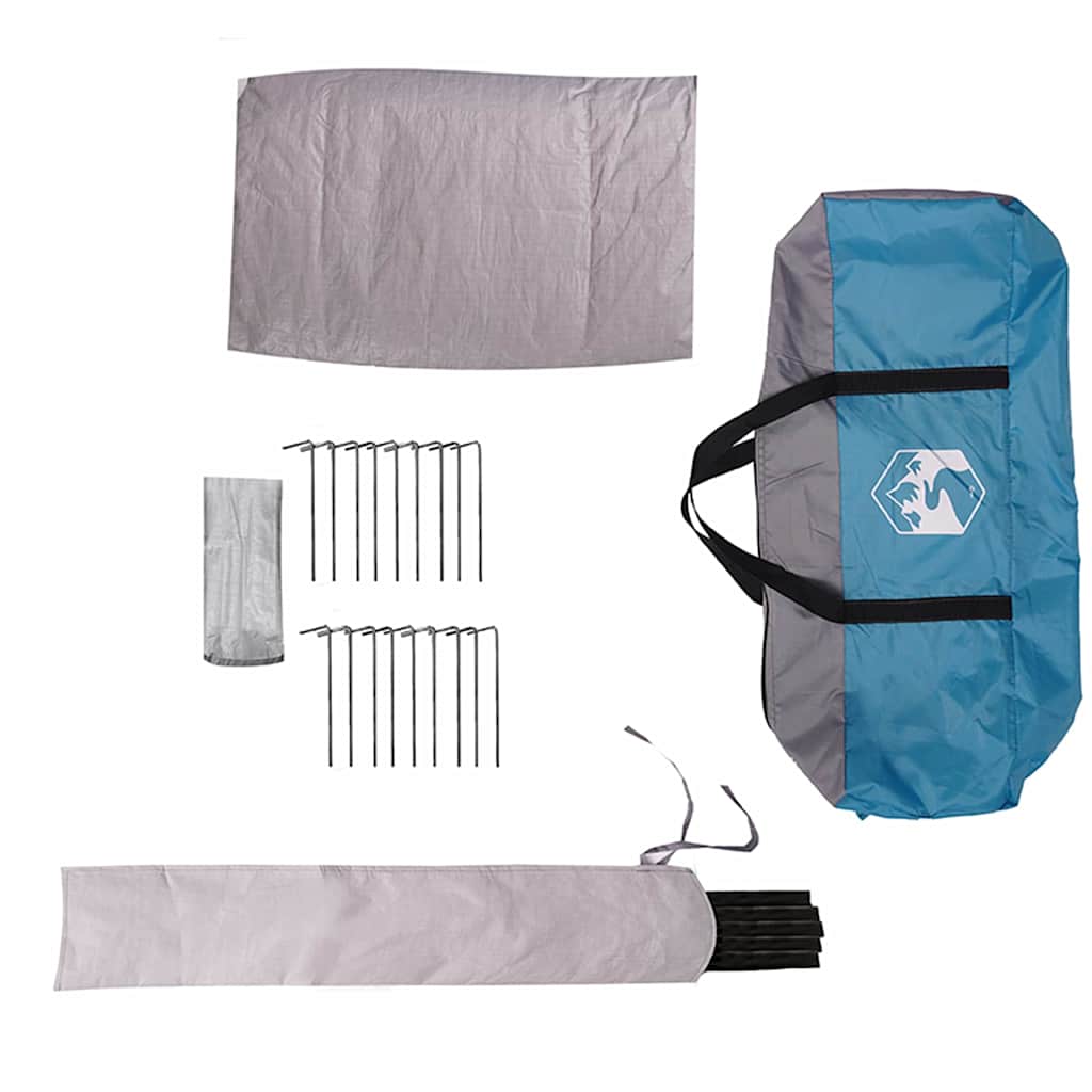 Tenda Teepee con tetto Blu e Grigio 490 x 410 x 210 cm 42004069