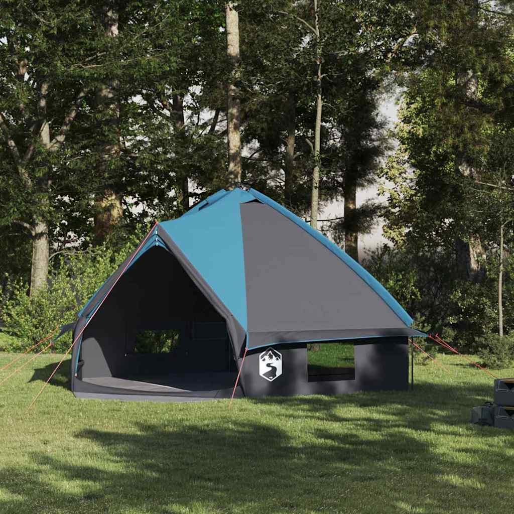 Tenda Teepee con tetto Blu e Grigio 490 x 410 x 210 cm 42004069